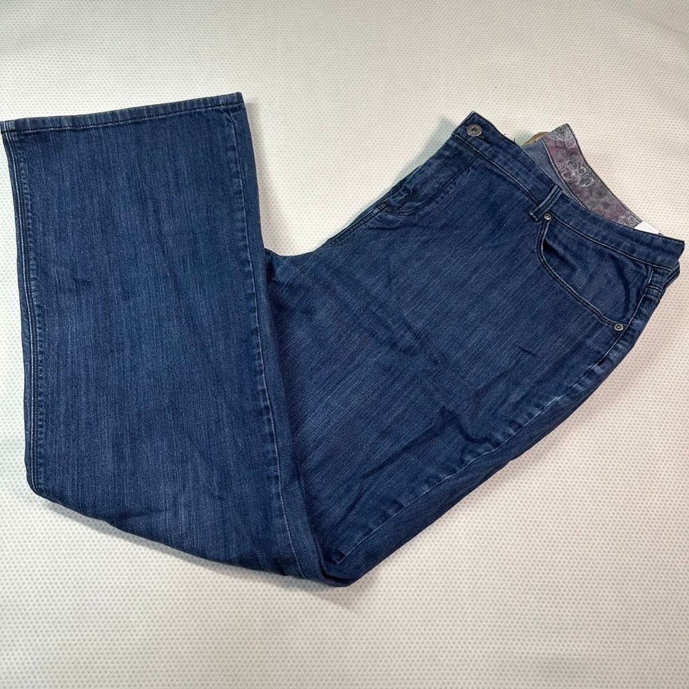 Motto Essentials Straight Leg Jeans Womens 20W Blue Excellent Dark Wash Stretch